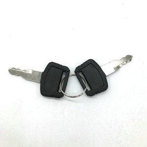 Clés de véhicule Hitachi, clés de toutes les portes, clé en aluminium noir pour serrure de porte latérale d'excavatrice - Product Image 2
