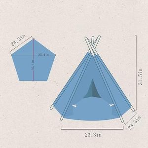 <span class=keywords><strong>Tipi</strong></span> portátil lavable para mascotas, tienda para mascotas, <span class=keywords><strong>tipi</strong></span> para gatos, cama con cojín grueso, <span class=keywords><strong>tipi</strong></span> para perros y gatos, tienda para perros - Product Image 5