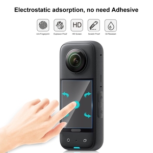 Precio al por mayor 2 uds pegatinas de película protectora para Insta360 X3 PULUZCurved HD película de pantalla accesorios protectores - Product Image 4