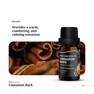Selensia Aromatherapy <b>Cinnamon</b> Bark Pure Essential Oil Warm <b>Sweet</b> Spiced Scent Wholesale Bulk for Room Comfort - Product Image 3