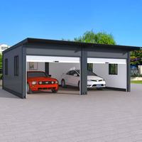 Abri en acier pour stationnement extérieur, garage de stockage de véhicules résistant aux intempéries, installation facile, garage automobile, maisons modulaires, maison conteneur démontable