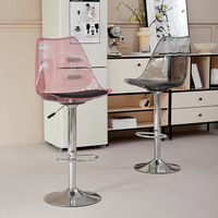 Tabourets de comptoir design moderne à dossier en PP Ekintop Tabouret de bar haut en plastique High Master Bar Chair Meuble de cuisine