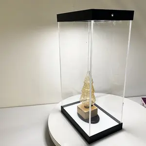 Vitrina de acrílico transparente para exhibición de figuras de acción, Kits de construcción, juguete, caja de juguetes