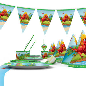 Fournitures de fête sur le thème des dinosaures, ensemble de décorations de fête Little Dino pour les enfants, fête d'anniversaire ou décoration de baby shower - Product Image 2
