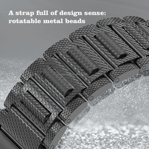 NEXVOGUE <span class=keywords><strong>Bracelet</strong></span> de montre de luxe en cuir noir et acier inoxydable à faible MOQ pour <span class=keywords><strong>Apple</strong></span> <span class=keywords><strong>Watch</strong></span> Series 4/5/6/7/8/9/10/SE/Ultra 2 - Product Image 5