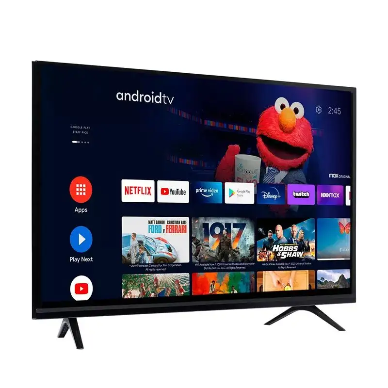 TV pintar LED, 65 55 50 43 32 inci 4K UHD TV ukuran besar tanpa batas