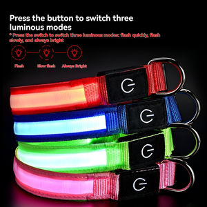<span class=keywords><strong>Collar</strong></span> de Perro con Luces <span class=keywords><strong>LED</strong></span> Recargables de Alta Calidad, Ajustable, de Nailon, Brillante, Luminoso, Intermitente, de Lujo - Product Image 3