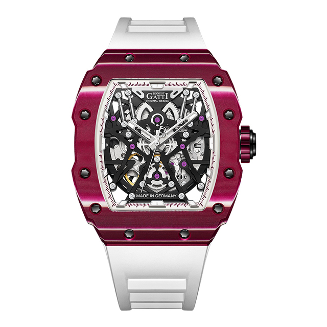Bonest Gatti Automatic Mechanical Watch Stainless Steel case Sapphire Crystal Glass Fashion Men Watch BG9906-A1