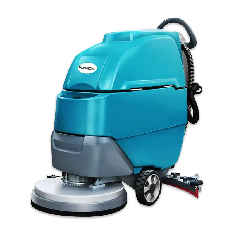 Cheap electric automatic tile floor commercial hotel ground office walk behind scrubber drier equipment with CE