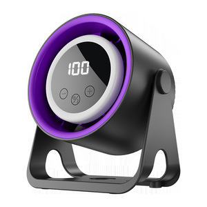 K6 Desktop Fan Rechargeable USB Digital Display Portable Fan For Office Home Gift - Product Image 2