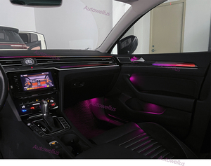 Iluminación ambiental dinámica para VW <span class=keywords><strong>Arteon</strong></span> B8 Passat, accesorios de actualización de luces LED interiores, luces de ambiente, control por aplicación en pantalla. - Product Image 3