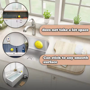 ที่วางฟองน้ำพลาสติก LM LM25231 พร้อมจุกดูดสุญญากาศ สำหรับจัดระเบียบในครัวและห้องน้ำ ที่วางฟองน้ำแบบระบายน้ำได้เอง - Product Image 2