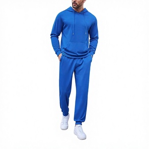 Chándal Deportivo Personalizado para Hombre, con Capucha, Color Sólido, Transpirable, Ligero, Chaqueta con Cordón Ajustable, Pantalones de Corte Regular, Secado Rápido, para Gimnasio - Product Image 2