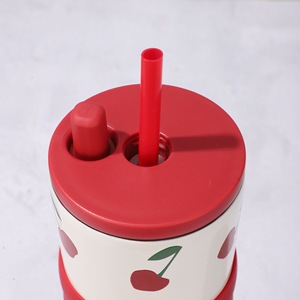 Taza Térmica con Asa de Acero Inoxidable 316, Nueva Taza para Café, Taza para Agua con Pajita, Taza de Viaje para Auto de Gran Capacidad - Product Image 5