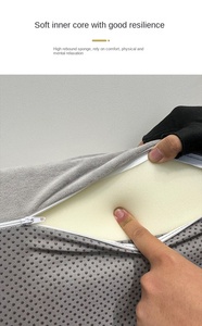 Divano Componibile Moderno con Rivestimento in Lino Grigio, Schiuma ad Alta Densità, Pieghevole <span class=keywords><strong>e</strong></span> Personalizzabile per Hotel <span class=keywords><strong>e</strong></span> <span class=keywords><strong>Casa</strong></span> - Product Image 5