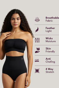 Women Seamless Tummy Tucker Panty High Waist Slimming Body Shaper Control Underwear Breathable Stretch Fabric Bulk Supplier - Product Image 6