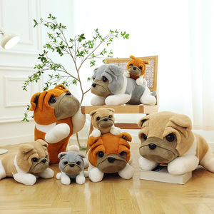 Nueva llegada divertido peluche simulación Bull Dog muñeca Tummy Kawaii Squishy Bull Dog niños <span class=keywords><strong>dormir</strong></span> acompañar trapo Peluche - Product Image 2