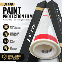 Film de protection de peinture automobile PPF transparent brillant en TPU, anti-corrosion, anti-huile, résistant aux rayures, 7,5 mil, rouleau complet extensible, en vrac