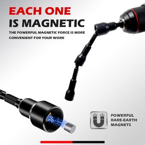 ชุดขับเคลื่อนน็อตแม่เหล็ก35ชิ้นแบบพรีเมี่ยม1/4 "เปลี่ยนก้านหกเหลี่ยม SAE เมตริก CR-V สำหรับสว่านกระแทก - Product Image 2