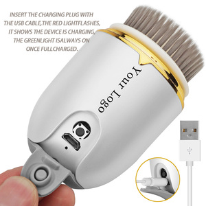 <span class=keywords><strong>Brosse</strong></span> nettoyante <span class=keywords><strong>visage</strong></span> électrique 3-en-1 vibrante et rechargeable, étanche, pour un nettoyage en profondeur - Product Image 3