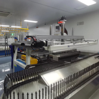 Nouvelle cabine de pulvérisation sous vide automatique pour revêtement Robot-chargé déchargé avec ligne de suspension pour les usines de fabrication