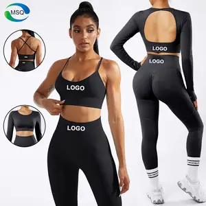 New Arrival 2/3/4PCS Sexy Running Workout Clothes for Women, Custom Logo  Fitness Yoga Set Butt Lifting Shorts + Leggings + Gym Bra + Zipper Jacket  Activewear - China Gym Clothes for Women