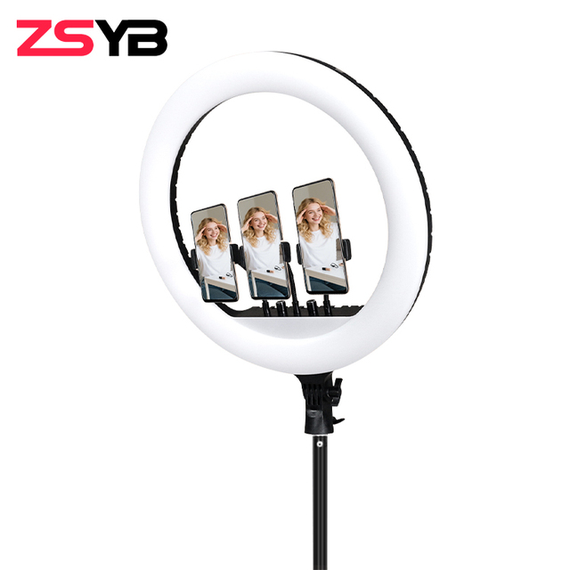 Wholesale YouTube LED Photography Fill Light Beauty 18 Inch Ring Light with Tripod Holder for Live Stream Video Photography