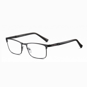 2407 Metal Hombres Azul Anti Reflectante Gafas Venta al por mayor Gafas Marcos Fabricantes