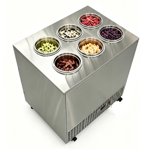 Pozzetti gelato <b>case</b> Hard Ice Cream Showcase 6 Pan Ice Cream Refrigerator Dipping Cabinet Freezer <b>Display</b> <b>Case</b> - Product Image 2