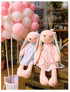 Bambola di Peluche Coniglietto Ricamato Etsy, Regalo per Bambini dai 7 ai 14 Anni - Product Image 1