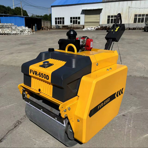 Compacteur à plaque pour moteur diesel et à essence 650 de style amélioré Compacteur à rouleau double tambour Prix Rouleau compresseur vibrant hydraulique - Product Image 1