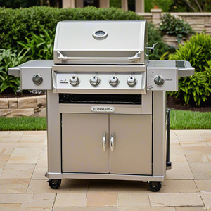 Barbecue à gaz naturel CSPS en gros, 4 brûleurs, 147 cm, réglable, en <span class=keywords><strong>Inox</strong></span> 304, pour extérieur, non revêtu, facile à assembler, avec chariot et flamme réglable - Product Image 2