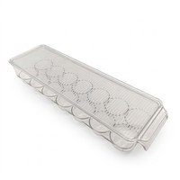 Boîte de rangement pour œufs, 14 œufs, empilable, sans BPA, en PET, design moderne, organisateur de réfrigérateur, compartiments individuels, option couvercle