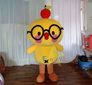 Funtoys - Mascota de Peluche de <span class=keywords><strong>Pollo</strong></span> Amarillo Personalizada para Adultos, Animal de <span class=keywords><strong>Dibujos</strong></span> <span class=keywords><strong>Animados</strong></span> <span class=keywords><strong>con</strong></span> <span class=keywords><strong>Gafas</strong></span>, en Venta - Product Image 1