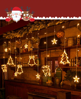 Guirlandes lumineuses de Noël d'extérieur clignotantes pour vitrine, chambre et aménagement de scènes, lumières colorées, garantie 2 ans