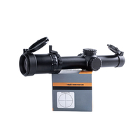 Bravo Optics Compact LPVO Portée de visée de chasse optique tactique 1-6x24 SFP Portée avec réticule duplex illuminé rouge Tube de 30mm
