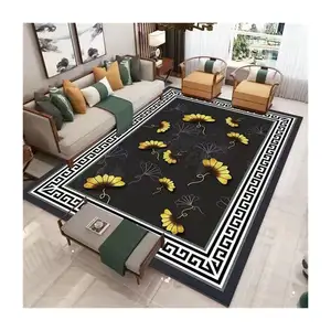 Bunga Burung Lanskap Cina Ruang Tamu Karpet Non-Slip Karpet Besar Dekorasi Rumah Kamar Tidur Samping Tempat Tidur Kamar Mandi Lantai Tikar Alfombra