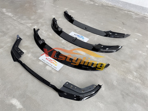 XLstyling ABS plastica MP auto separatore labbro anteriore per <span class=keywords><strong>BMW</strong></span> F30 F10 <span class=keywords><strong>F20</strong></span> G30 G01 nero lucido - Product Image 2