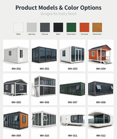 Promotion : Kits de cabanes en acier préfabriquées de 20 pieds, maisons conteneurs pliables portables pour hôtels, écoles et centres commerciaux