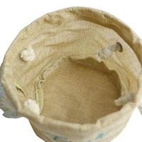 Sac de rangement en jute imperméable pour vêtements en chanvre, avec cordon de serrage, vente en gros d'usine