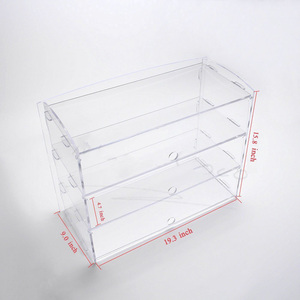 Envases transparentes gran encimera de <span class=keywords><strong>Magdalena</strong></span> expositores de PLEXIGLAS envases de plástico para el hogar con tapa - Product Image 5