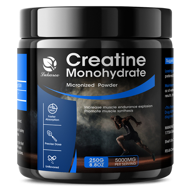 OEM Creatine Monohydrate Powder 250g Sports Muscle Growth Supplement
