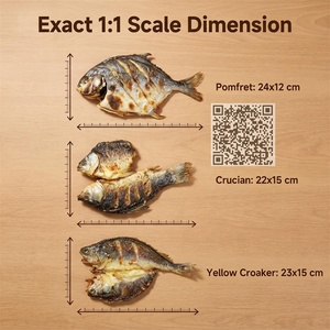 Modèle de poisson artificiel réaliste, jamais dégusté, pour affichage commercial en réfrigérateur/congélateur, présentoir marketing, poisson grillé artificiel - Product Image 2