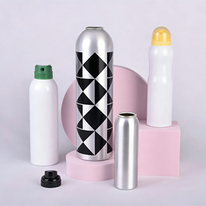 Bouteille en aluminium ODM vide pour aérosol, pour soins personnels et emballages cosmétiques, taille personnalisée, impression offset, prix d'usine - Product Image 1