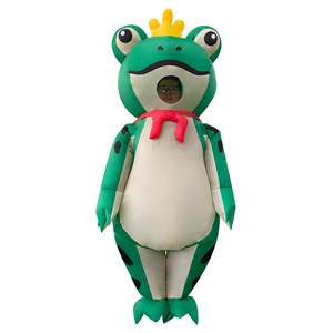 वयस्कों के लिए मजेदार मेंढक इंफ्लेटेबल-वाटरप्रूफ पॉलिएस्टर कपड़े यूनिसेक्स जन्मदिन और हेलोलीन - Product Image 3