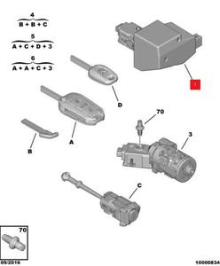 Module de commande antivol OE neuf 4162WZ, module électronique de verrouillage de direction pour 301 508 pour C3 C4 PICASSO RIP DS DS6 - Product Image 6