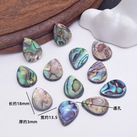 Perles en forme de cœur, trèfle et triangle en nacre naturelle irisée Paua, coquille d'ormeau, pour la fabrication de bijoux