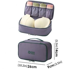 Sac de rangement pour sous-vêtements grande capacité, sac de rangement pour soutien-gorge de voyage, sac de rangement multifonctionnel 3-en-1 pour sous-vêtements et chaussettes - Product Image 5