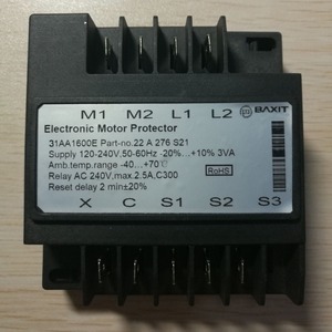 Protector de Motor Electrónico Baxit 31AA1600E 2.5A 240V CA con Salida de Relé y Terminal de Tornillo - Product Image 1