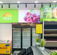 Prix usine Led Scrollings Boîte à Lumière Double Face Rotation Signe Blanc Magnétique Led Menu Lumière Publicité Boîte pour Restaurant